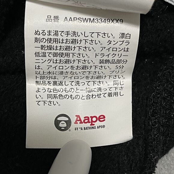 Aape By A Bathing Ape Hoodie Medium Black Somewhere In The AAPE Universe APUNVS - Picture 11 of 16